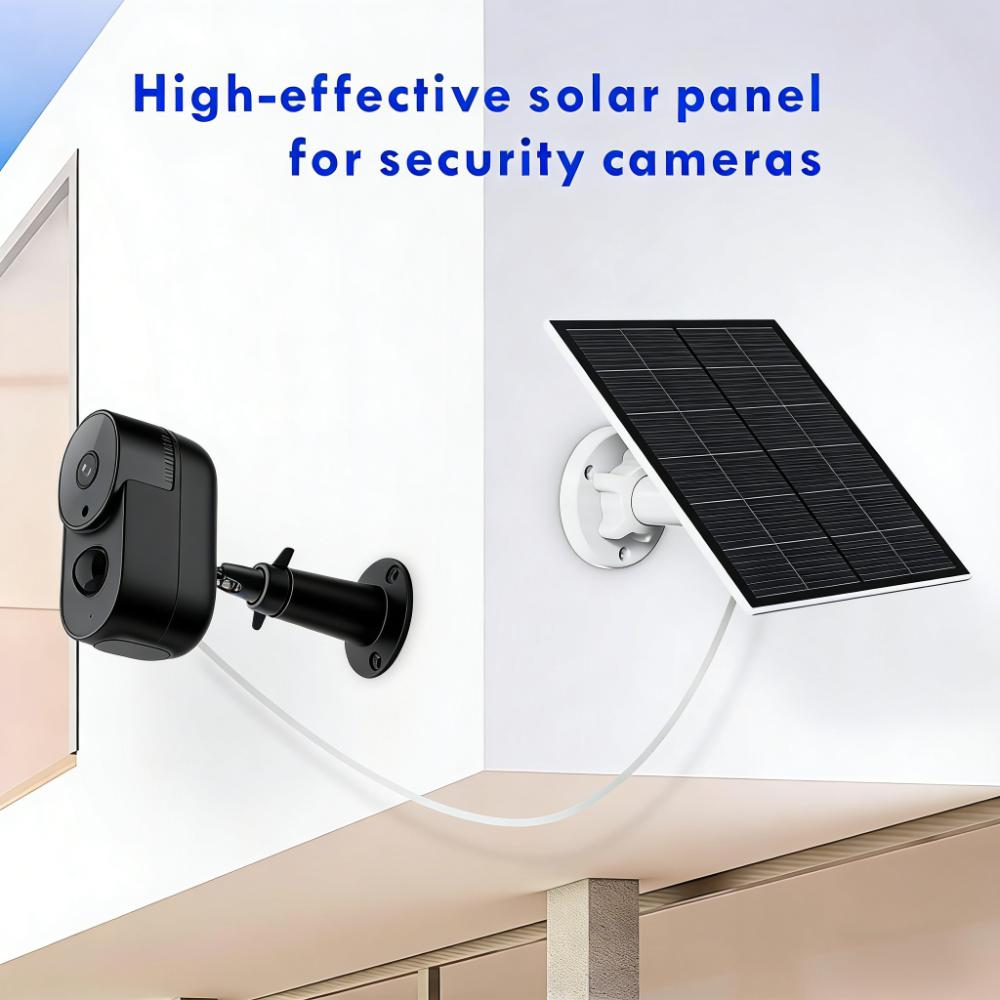 5W Solar Panel Charger for Security Cameras (Adjustable Outdoor Power Solution)