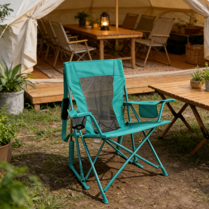 Sitology™  Foldable Spring-Action Outdoor Rocking Chair