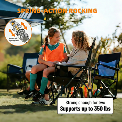 Sitology™  Foldable Spring-Action Outdoor Rocking Chair