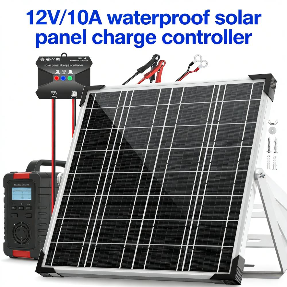12V Solar Panel Charger Kit with MPPT Controller (All-Weather Battery Charging Solution)
