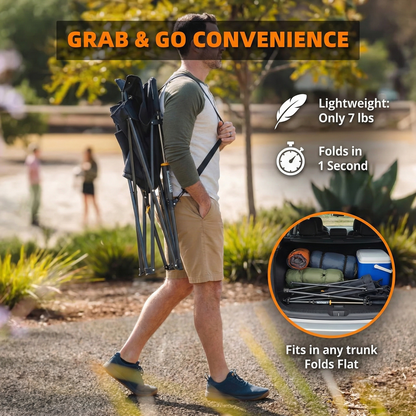 Sitology™  Foldable Spring-Action Outdoor Rocking Chair