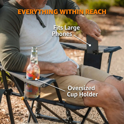 Sitology™  Foldable Spring-Action Outdoor Rocking Chair