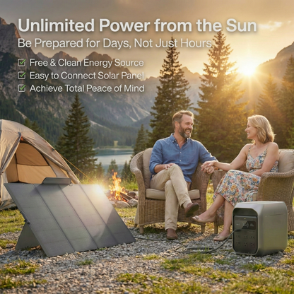 Unlimited Power Anywhere:Large Capacity Solar charging -Only $159!
