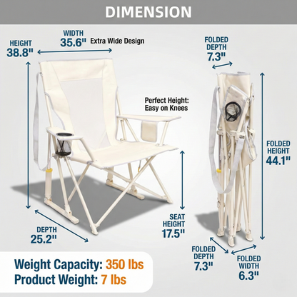 Sitology™  Foldable Spring-Action Outdoor Rocking Chair