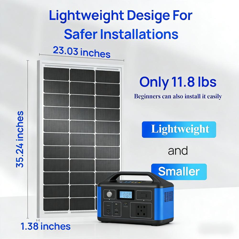 400W Monocrystalline Solar Panel Kit (Durable Off-Grid Power Solution)