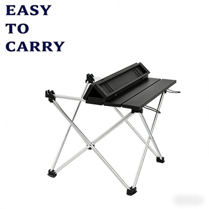 Foldable Ultralight Aluminum Camping Table with Carry Bag